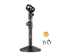 NEEWER Soporte Micrófono Escritorio, Adjustable Table Top Mic Holder Mount con Clip y 3/8" a 5/8" Adaptador Compatible con Blue Yeti Snowball HyperX QuadCast SoloCast Shure, Cargha Max 3.3lbs, MS015