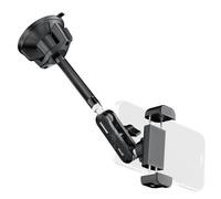 NEEWER Soporte Móvil para Coche, 360° Giratoria Vacuum Ventosa Metal Soporte Móvil Montaje Extensible Magic Arm Compatible con iPhone Samsung para Parabrisa Skylight Navegación Grabación Vídeo, PA137