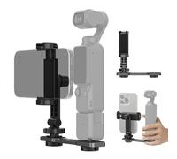 NEEWER Soporte Teléfono Compatible con dji Osmo Pocket 4 & Pocket 3, Accesorios Expansión para Montaje Teléfono con Roscas 1/4" para Trípode y Varilla, Zapata Fría para Mini Luz Video, AC021