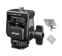 NEEWER Soporte para monitor de campo con adaptador Cold Shoe Mount, giratorio 360°, inclinable 180°, tornillo/paño de limpieza, compatible con monitor de cámara Atomos Ninja de 5 pulgadas y 7 pulgadas