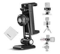NEEWER SP-02 Típode Móvil Montaje Adaptador con Placa Liberación Rápida Arca Zapata Fría 360° Rotación 180° Tilt Paño Limpieza, Soporte Plegable Compatible con iPhone Android Samsung para Grabación