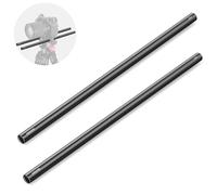 NEEWER SR024 - Varillas de extensión extensibles de aleación de aluminio de 40 cm de largo, paquete de 2 varillas de extensión de 15 mm para sistema de riel de barra LWS para plataforma de video