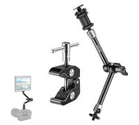 NEEWER Super Clamp Mejorado y 11" Magic Arm Articulado de Fricción Ajustable Compatible con SmallRig Camera Cage/Rig, Mayor Expansión para Monitor/Luz LED/Cámara Web, Carga Máxima 4,4lb/2kg, ST20