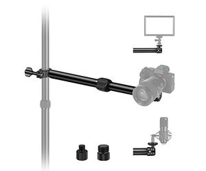 NEEWER Tabletop Overhead Camera Mount Arm,30-51cm Brazo de Extensión Telescópico para Mesa con Montaje de Cabeza Esférica Tornillos de 1/4" 3/8" 5/8" para Webcam Cámara LED Ring Light Micrófono,DS001