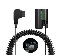 NEEWER Tap D to LP-E6NH Cable de batería Rugosa para batería de Montaje V, Potencia Estable para Canon EOS R5 C R6 R7 5D II III IV 6D 7D 60D 60Da 70D 80D 90D XC10 XC15 5DS R, VP-LPE6NH