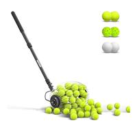 NEEWER TB01S - Archivador de Pelotas de Tenis rápido con Rodillo para Recoger hasta 40 Pelotas de Tenis/Golf/Pickleball de 1,5 a 3 Pulgadas sin doblarse, Mango telescópico de 77-148 cm