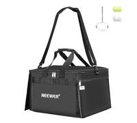 NEEWER TB03B Tenis Pelotas Bolsa Almacenamiento,Plegable Poliéster Picker Upper Hopper Carrying Basket Cart Holder con Bolsillo Lateral para TB01S Ball Retriever,Caben 120 Pelotas,Solo Bolsa Incluida