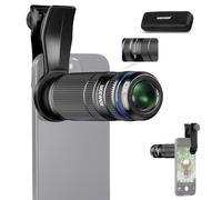 NEEWER Teleobjetivo 7X con Clip de Lente de cámara de teléfono, Macro Desmontable 10X para Placa Trasera roscada de 17 mm, Carcasa Compatible con iPhone Samsung, LS-36 Ultra