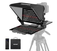 NEEWER Teleprompter con Montaje Cámara Tipo Arca, Zapatos Fríos,RT113 Remoto para NEEWER Teleprompter APP, Enseñanza Línea/Vlogger/Live Streaming Prompter para Tableta iPad, sin Ensamblaje, X12II