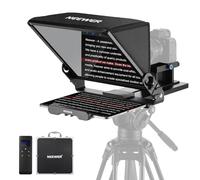 NEEWER Teleprompter X14 III con RT113 Remoto/App Control,45° Tilt 14" Divisor de Haz, Marco Total Mtálico Montaje Cámara Mejorado, Placa QR Compatible con 501PL para iPhone iPad DSLR, sin Ensamblaje