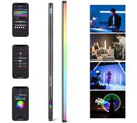 NEEWER TL120C Barra de Luz LED RGB, 42W Todo Color RGBWW Fotografía Palo de Iluminación Video con Control App/2.4G/DMX, 7 Pixel Efectos/18 Escenas, 2500K-10000K CRI97+ TLCI98+ Lámpara, 6000mAh Batería
