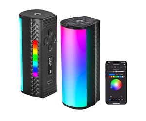 NEEWER TL97C Magnetic Handheld Luz Wand con Control por App | Mini Barra de Luz LED RGB Completa de 360°para Vídeo,Batería de 2500mAh,Regulable de 2500K a 8500K,CRI97,17 Escenas para
