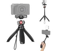 NEEWER TP38 Trípode para Cámara Teléfono, 15" Metal Palo Selfie Extensible | Soporte Celular, Adaptador Cámara Acción, Compatible con Hero 13 12 11 10 9, Trípode de Viaje con 360° Rótula para Vlogging