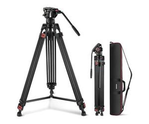 Neewer TP74, trípode profesional con cabezal hidráulico, bolsa