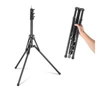 Neewer Trípode de luz con Patas Reversibles 180°, 178 cm, trípode de Viaje portátil, Tornillo 1/4" y Perno 5/8" para fotografía de Interior y Exterior Speedlite Strobo Ring Light Softbox, ST178B,