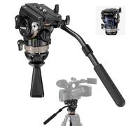 NEEWER Trípode de vídeo con 6 Niveles de contrapeso dinámico, 4 Niveles de amortiguación Pan/Tilt, Mango, Base φ75 mm, Placa QR, Cabezal de trípode Compatible con dji RS Gimbals, MAX Load 18lbs, TH45