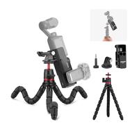 NEEWER Trípode y Adaptador de Extensión Compatible con dji Osmo Pocket 3 Creator Combo Accesorios, 4 en 1 Kit Montañismo, Mini Trípode Flexible/Jaula Expansión/Adaptador Montura para Vlogging, GP-66