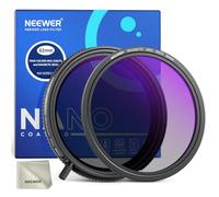 NEEWER True Colors ND2-32 y CPL Variables de 82 mm con Juego de filtros magnéticos ND32, 2 en 1 Ajustable, reducción de luz, eliminación de Reflejos, sin Cambio de Color, sin Cruz X, sin viñeteado