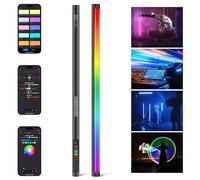 NEEWER Tubo Luminoso RGB, luz de vídeo LED 30W RGBWW Varita Luminosa en Color con 18 escenas, 7 Efectos de píxel, 2500-10000K, CRI97/TLCI98 6000mAh, Control App/2.4G/DMX para fotografía