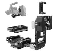 NEEWER Placa de batería de montaje en V con placa QR tipo Arca, soporte de cargador portátil, adaptador de bloqueo en V plegable para NEEWER PS099E, compatible con accesorios de plataforma de video de