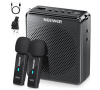 NEEWER VA02 Amplificador Voz con Micrófono Inalámbrico, Mini Altavoz Portátil Recargable USB C Cancelar Ruido Megáfono & Mic Set, 10 Hrs Duración, Alcance15m para Profesores Formadores Tour Guides
