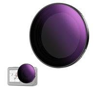 NEEWER Variable ND Filtro Compatible con dji Osmo Action 5 Pro/4/3, ND64-256 6-8 Pasos Snap On Cristal Optico HD Vidrio Optico Multicapa Densidad Neutra Action Camera Objetivos Filtro Accesorios