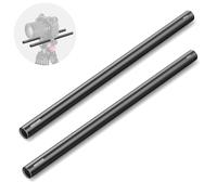 NEEWER Varilla de Extensión 15mm Aluminio (12"/30cm, Paquete de 2) para Sistema Riel LWS, Equipamiento de Video
