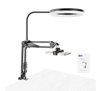 NEEWER Versión de Nivel de Entrada N41 - Anillo de luz LED de 8 Pulgadas con Soporte de Abrazadera de Escritorio/Control Remoto, Soporte de Montaje Superior para teléfono Compatible con iPhone