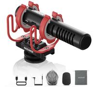 NEEWER VM15 AI Cancelación Ruido Mini Micrófono Supercardioide con App Ajustes Audio EQ,48kHz/24bits 3.5mm Analog Digital USB-C,Compatible con iPhone Android Ordenadores Cámaras,EQ Solo para Android