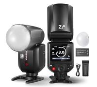 NEEWER Z2-S 2,4 G TTL Flash Cabeza Redonda Flash Speedlite Compatible con cámaras Sony 76 W 1/8000s HSS, difusor 2 lámparas de Modelado Mejor UI TTL/M botón de conmutación 3000 mAh batería 600 Flash