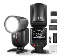 NEEWER Z2-S 2,4 G TTL Flash de Cabeza Redonda Speedlite para Sony, 76 W, Interfaz de Usuario, lámparas de Modelado, Interruptor TTL/M Quick TCM, 1/8000s HSS, batería de 2600 mAh, 480 Flashes de Plena