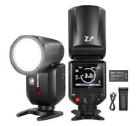 NEEWER Z2-S 2.4G TTL Flash Speedlite Cabeza Redonda Compatible con Sony, Flash HSS 76Ws 1/8000s con Mejorada UI, 2 Lámpara Modelar, Interruptor TCM rápido TTL/M, 7,2V/3000mAh Batería, 600 Flash Power