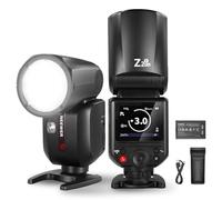 NEEWER Z2PRO-F 2,4G TTL Flash Cabeza Redonda Speedlite Compatible con Fujifilm, Inalámbrico Compatible con Godox, 76Ws 1/8000s HSS, Interfaz Mejorada, Interruptor TTL/M TCM, Batería 7,2V/3000mAh