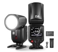 NEEWER Z2PRO-N 2.4G TTL Flash Speedlite Cabeza Redonda Compatible con Nikon | Inalámbrico compatible con Godox, 76Ws HSS 1/8000s, UI mejorada, TTL/M TCM, batería 7.2V/3000mAh, 600 flashes