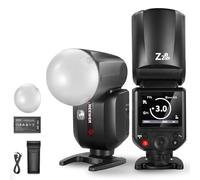 NEEWER Z2PRO-S 2.4G TTL Flash Speedlite Cabeza Redonda, Compatible con Sony, Inalámbrico Compatible con Godox, 76Ws 1/8000s HSS, UI Mejorada, Interruptor TTL/M TCM, 3000mAh 600 Potencia Luz, Difusor