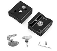 NEEWER Juego de adaptadores de Montaje de Zapata fría (Paquete de 2), Tornillo de 1/4 Pulgadas, Pines antiapagado con Resorte para ARRI, Compatible con transmisor de micrófono dji, Flash, Soporte de