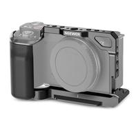 NEEWER ZV-E10 Jaula Cámara con Silicone Grip,1/4" Roscas, 3/8" Agujeros ARRI, Base QR Tipo Arca, Estabilizador Vídeo Rig Camera Cage Compatible con SmallRig Handles dji RS Gimbals Sony ZV-E10, CA003S