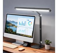NEEWRE Basics 18" Desk Lamp con Base para Home Office,18W Eye Friendly LED Dimmable Overhead Architect Barra Foco Mesa Bicolor para Monitor Redacción Ordenador,1340lux/0,5m Control Táctil/CRI95+,DL03