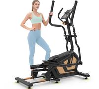 Neezee Eliptica Fitness Casa, Máquina Elipticas con 16 Niveles Silenciosa Resistencia, Monitor LCD y Bluetooth, Nuevas Mejoradas 3 en 1 Bicicleta Elíptica, Máxima 330LBS