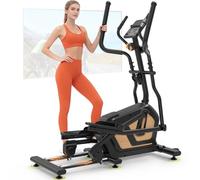 Neezee Máquina Elíptica Fitness Casa, Elipticas con 16 Niveles Silenciosa Resistencia, Compatible con App, Zancada de 17,7 Pulgadas, Nuevas Mejoradas 3 en 1 Bicicleta Elíptica, Máxima de 330LBS