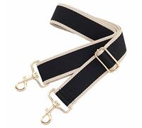 Nefelibata Qymg-sdbd117 Accesorio de Viaje: Correa de Equipaje, Borde Dorado Negro, Large Unisex