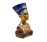 Nefertiti, Busto de la Reina del Antiguo Egipto, considerada la Mujer más Bella. Figura Hecha a Mano de Piedra Artificial y Natural