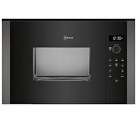 NEFF, HLAWD23G0 N 50 Horno de microondas incorporado sin barbacoa, programas automáticos, autolimpieza Easy Clean, fácil de usar gracias al botón giratorio y a la pantalla LED Plus, ideal para