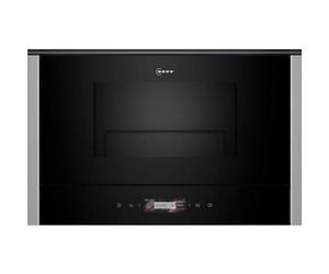 NEFF NL4GR31N1 - Microondas empotrable N70, microondas integrado con parrilla de 40 x 60 cm, pantalla TFT táctil completa, programas automáticos, Easy Clean, iluminación interior LED, acero inoxidable