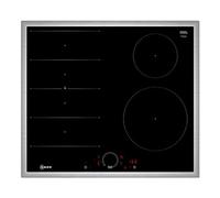 NEFF T66SHE4L0 N 70 Placa de inducción, vitrocerámica autosuficiente de 60 cm de ancho, Twist Touch, Flex Induction, Home Connect, Smart Hood Automatic, color negro