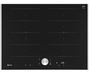 NEFF T67TTX4L0 - Placa de inducción N90, vitrocerámica autosuficiente, 70 cm de ancho, Twist Pad, Flex Induction, Home Connect, Smart Hood Automatic, color negro