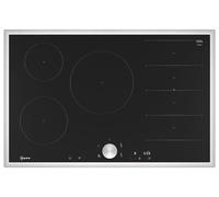 NEFF T68STV4L0 - Placa de inducción N90, vitrocerámica autosuficiente, 80 cm de ancho, Twist Pad, Flex Induction, Home Connect, Smart Hood Automatic, color negro