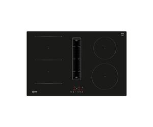 Neff V58NBS1L0 - Placa de inducción con extractor integrado N50, vitrocerámica flexible con extractor de humos, 80 cm de ancho, control táctil, inducción Combi, color negro