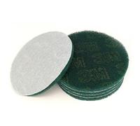 NEFLUM 5 Uds 7 "pulgadas 180mm Estropajo Verde Gancho Bucle Almohadilla De Limpieza Abrasiva 240 Grano Pulido Limpieza Aluminio Cobre Acero Inoxidable