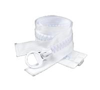 NEFLUM 60cm - 300cm 20# Cremalleras grandes de resina para chaqueta abrigo cremallera tienda costura cremalleras accesorios de cierre, Blanco, 75cm